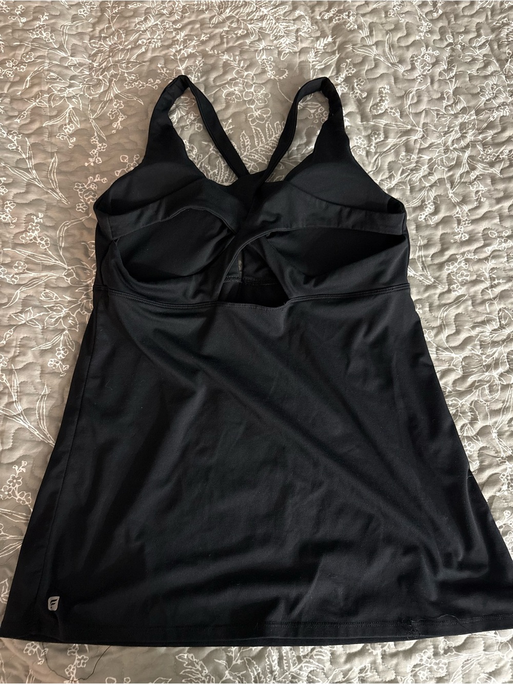 Fabletics Black Adjustable-Strap Tank Top - Picture 2 of 4